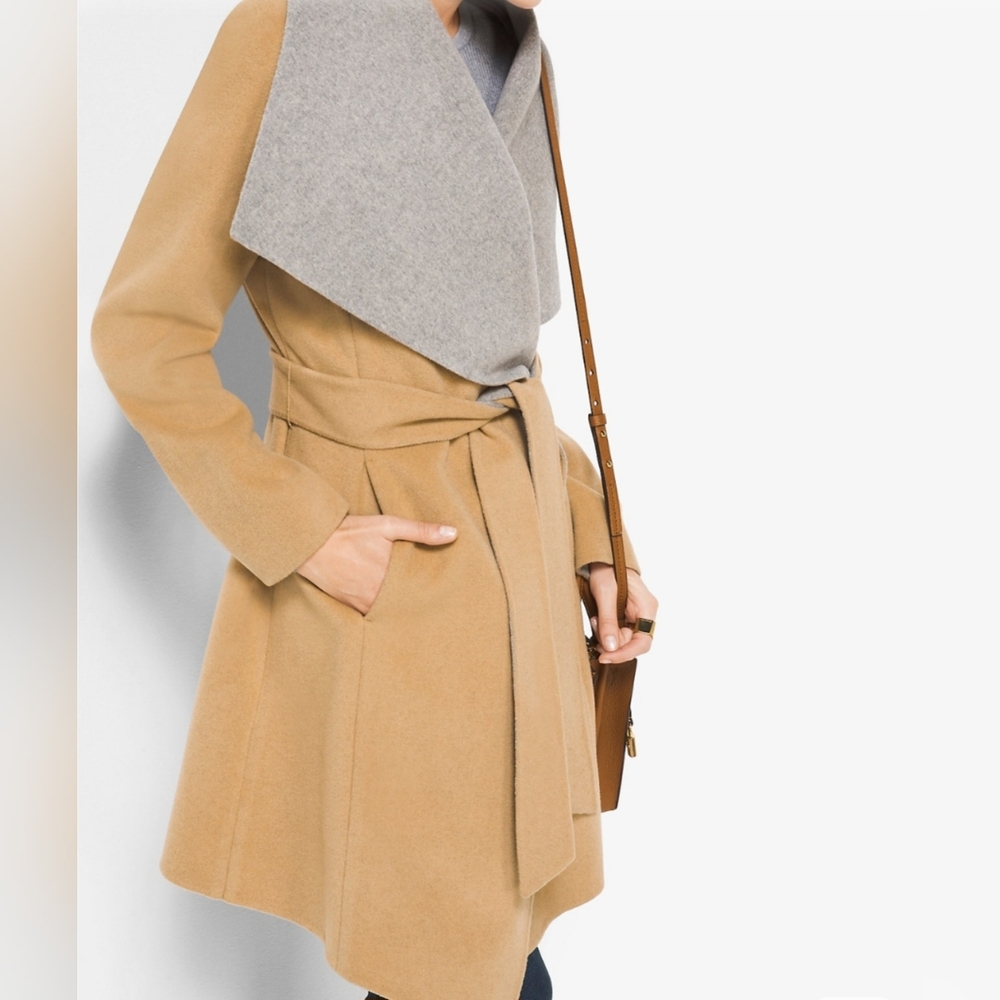 Michael Kors Double-Face Wool-Blend Cardigan